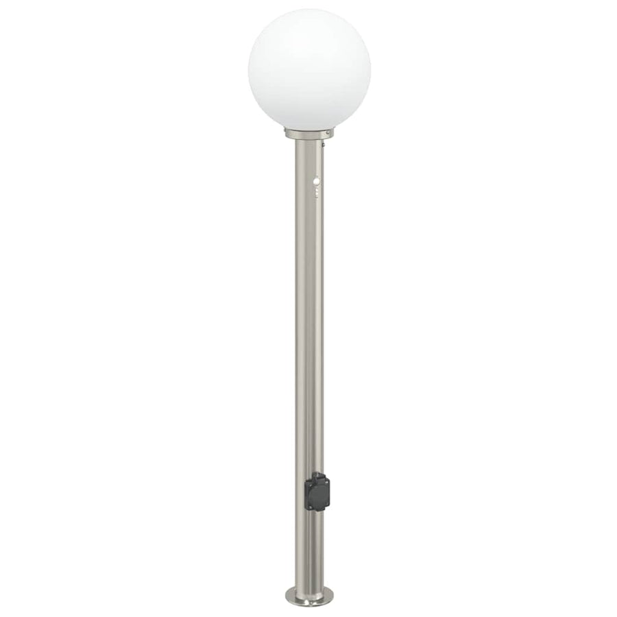 Bolderarmatuur met sensor en stopcontact 120 cm roestvrij staal IP44