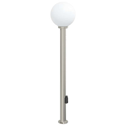 Bolderarmatuur met sensor en stopcontact 120 cm roestvrij staal IP44