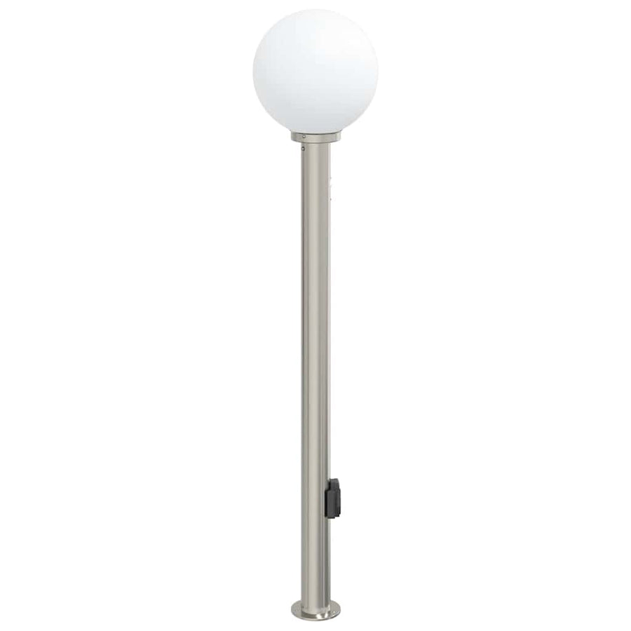 Bolderarmatuur met sensor en stopcontact 120 cm roestvrij staal IP44