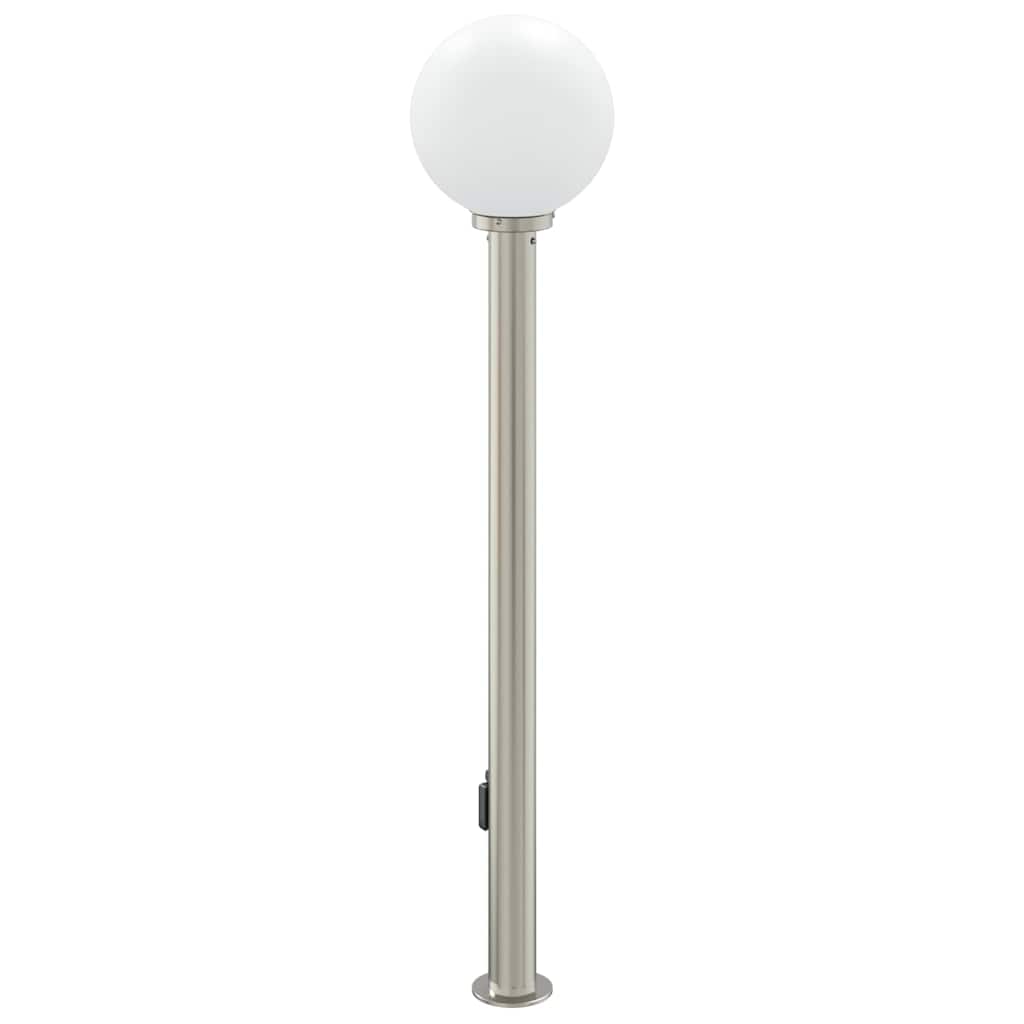 Bolderarmatuur met sensor en stopcontact 120 cm roestvrij staal IP44