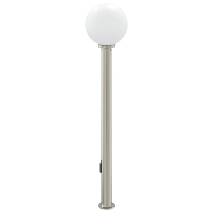 Bolderarmatuur met sensor en stopcontact 120 cm roestvrij staal IP44