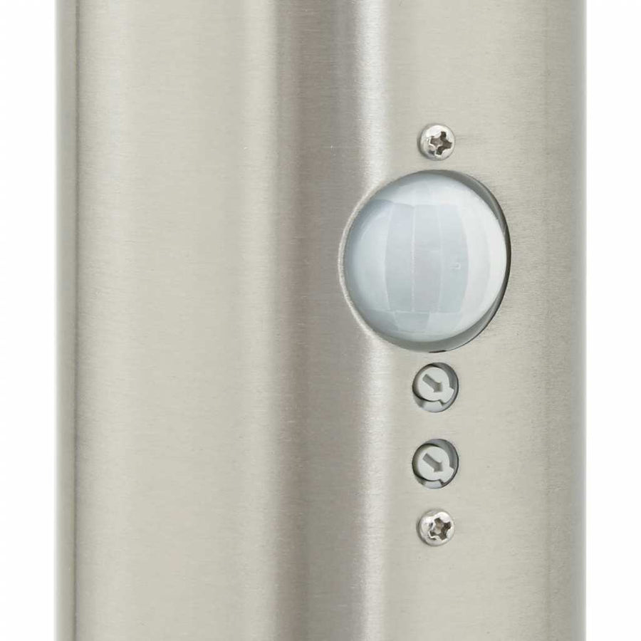 Bolderverlichting met sensor en stopcontact 3 stuks 120 cm roestvrij staal IP44