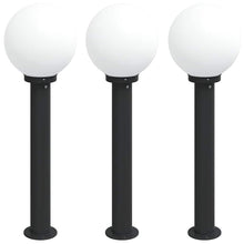 Bolderverlichting 3 stuks 80 cm Zwart IP44