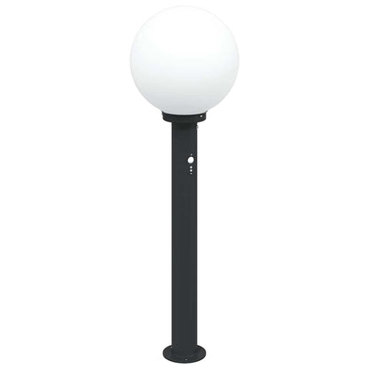 Bolderverlichting met sensor 3 stuks 80 cm Zwart IP44