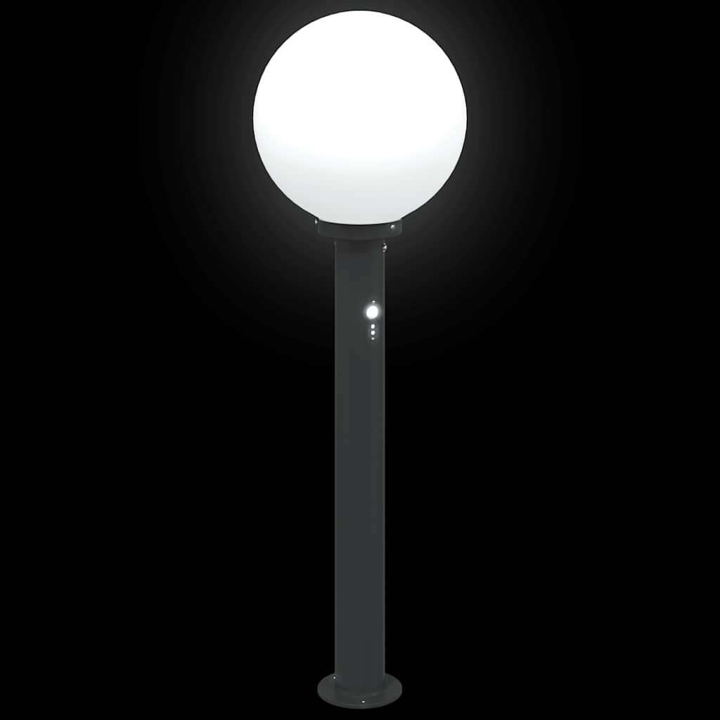 Bolderverlichting met sensor 3 stuks 80 cm Zwart IP44