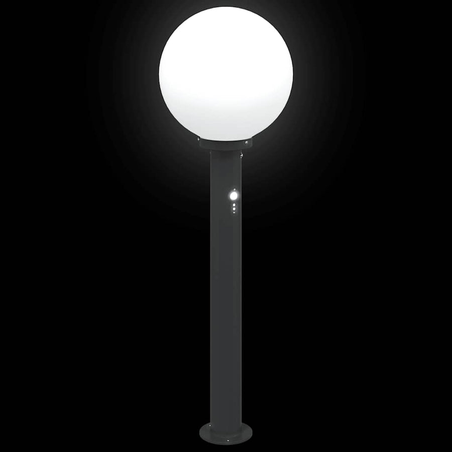 Bolderverlichting met sensor 3 stuks 80 cm Zwart IP44