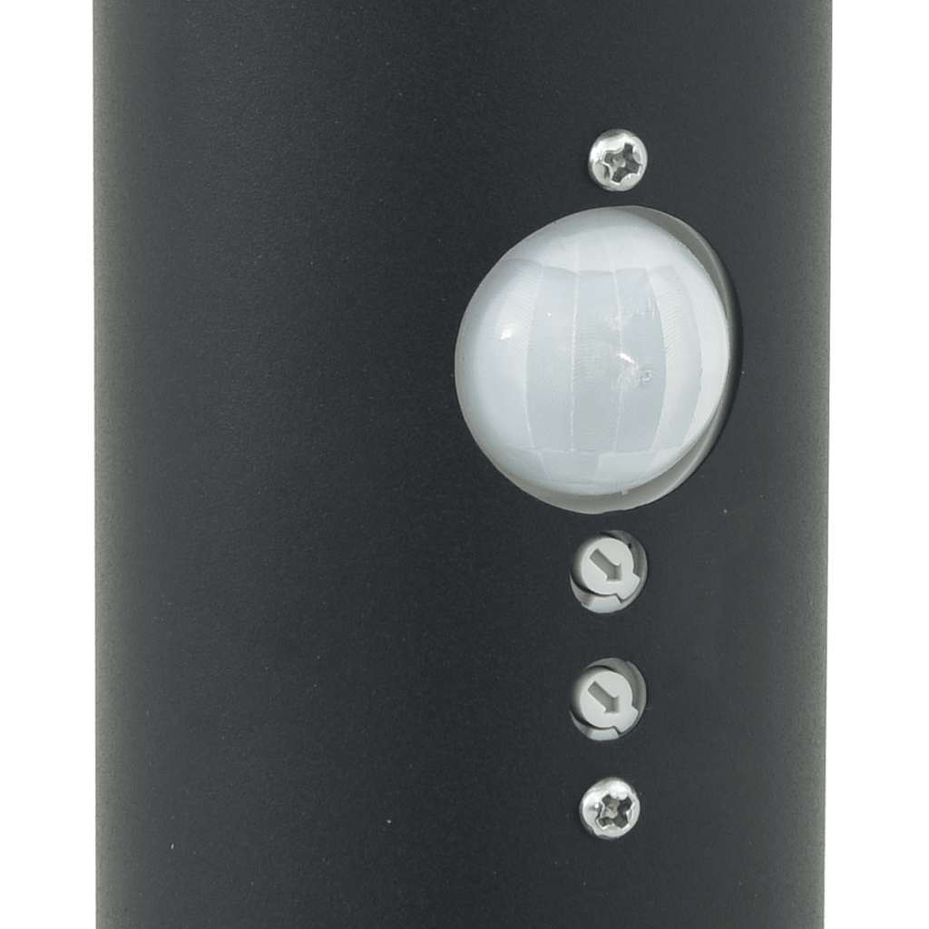 Bolderverlichting met sensor 3 stuks 120 cm Zwart IP44