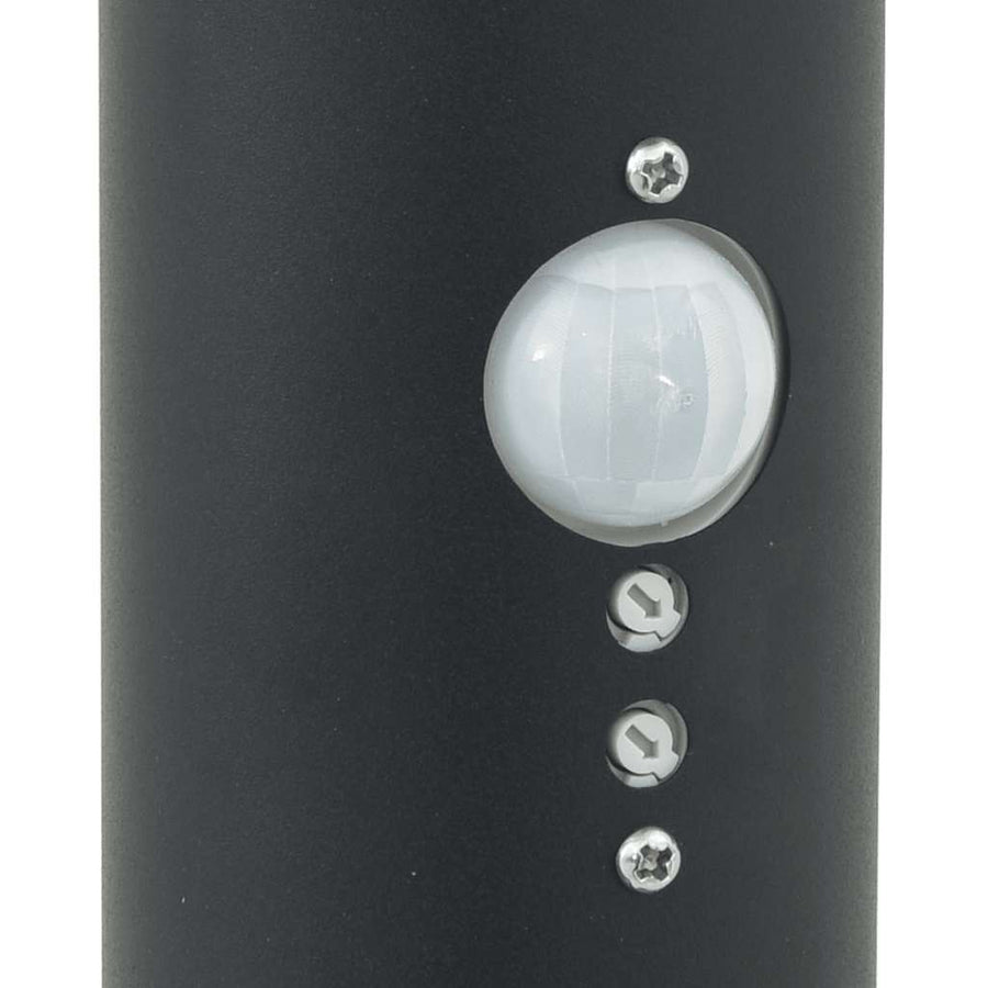Bolderverlichting met sensor 3 stuks 120 cm Zwart IP44