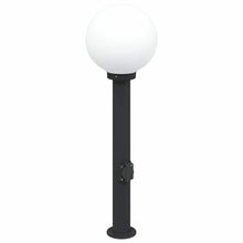 Bolderarmatuur met stopcontact 80 cm Zwart IP44