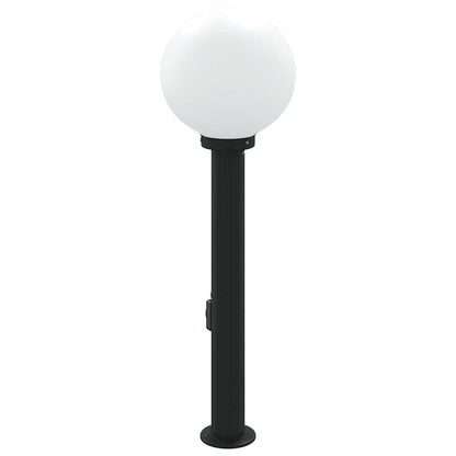 Bolderarmatuur met stopcontact 80 cm Zwart IP44