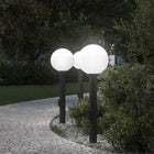 Bolderverlichting met stopcontact 3 stuks 80 cm Zwart IP44