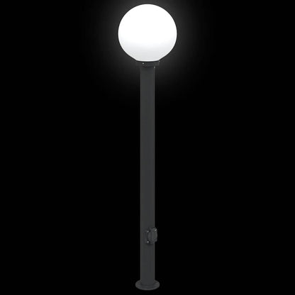 Bolderverlichting met stopcontact 3 stuks 120 cm Zwart IP44