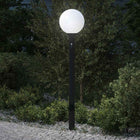 Bolderarmatuur met sensor en stopcontact 120 cm zwart IP44