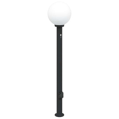 Bolderverlichting met sensor en stopcontact 3 stuks 120 cm zwart IP44