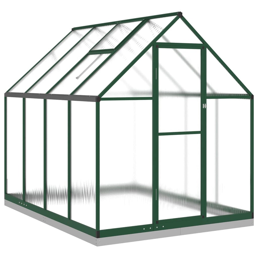 Tuinkas met basisframe 224x169x202 cm aluminium groen