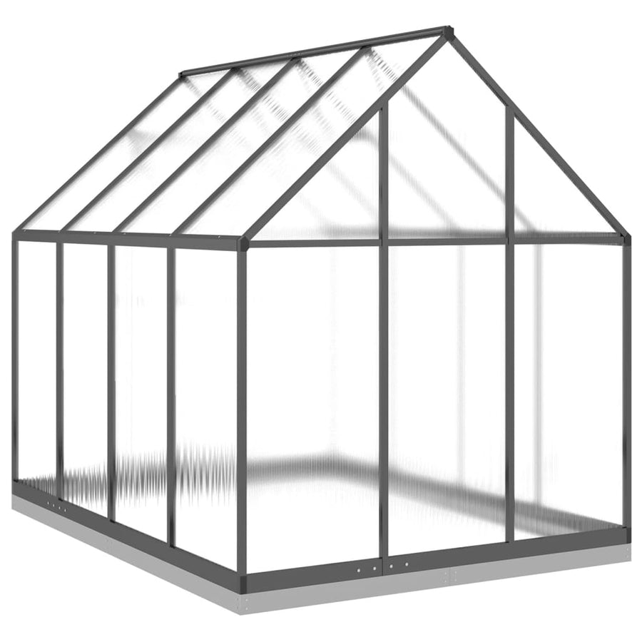 Tuinkas met basisframe 224x169x202 cm aluminium antracietkleur