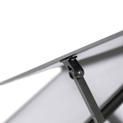 Tuinkas met basisframe 224x169x202 cm aluminium antracietkleur