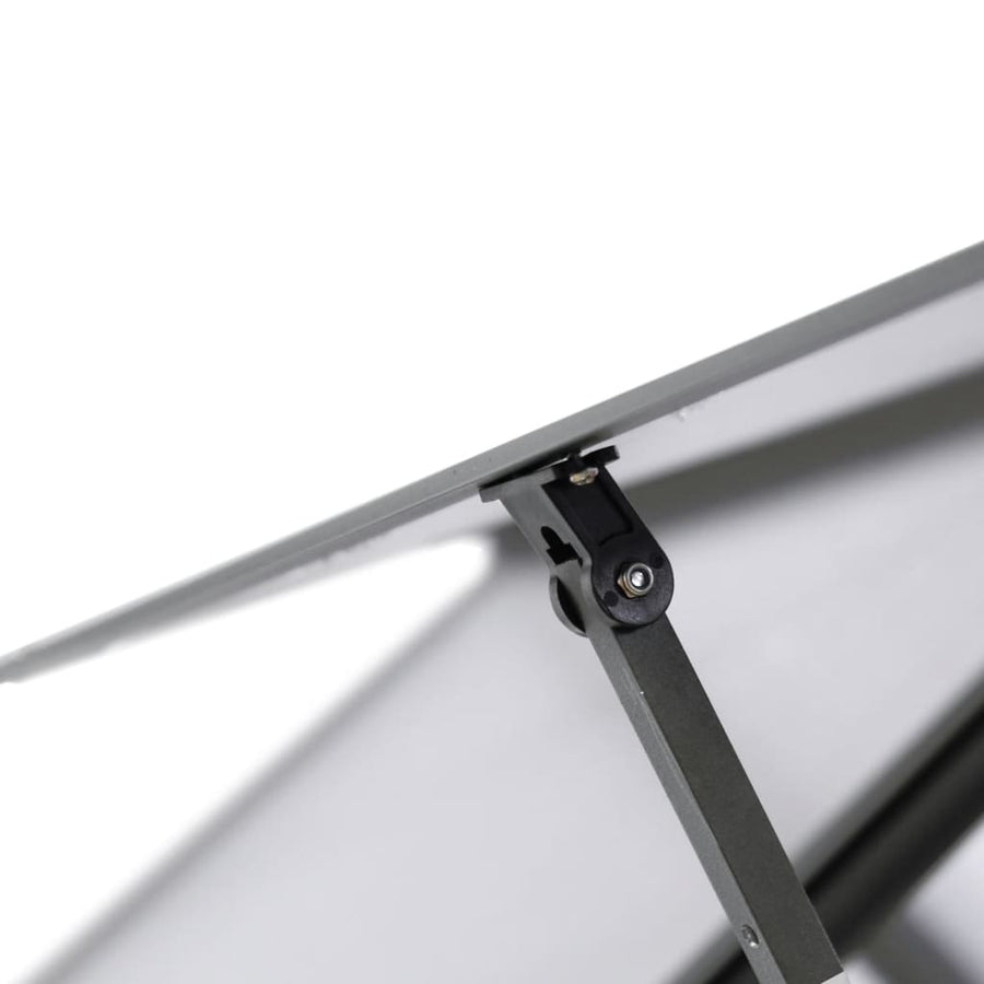 Tuinkas met basisframe 224x169x202 cm aluminium antracietkleur