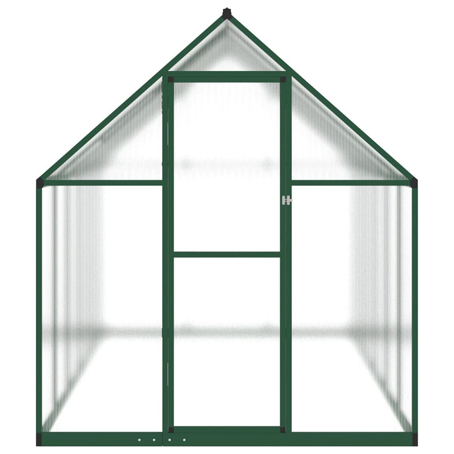 Tuinkas met basisframe 334x169x195 cm aluminium groen