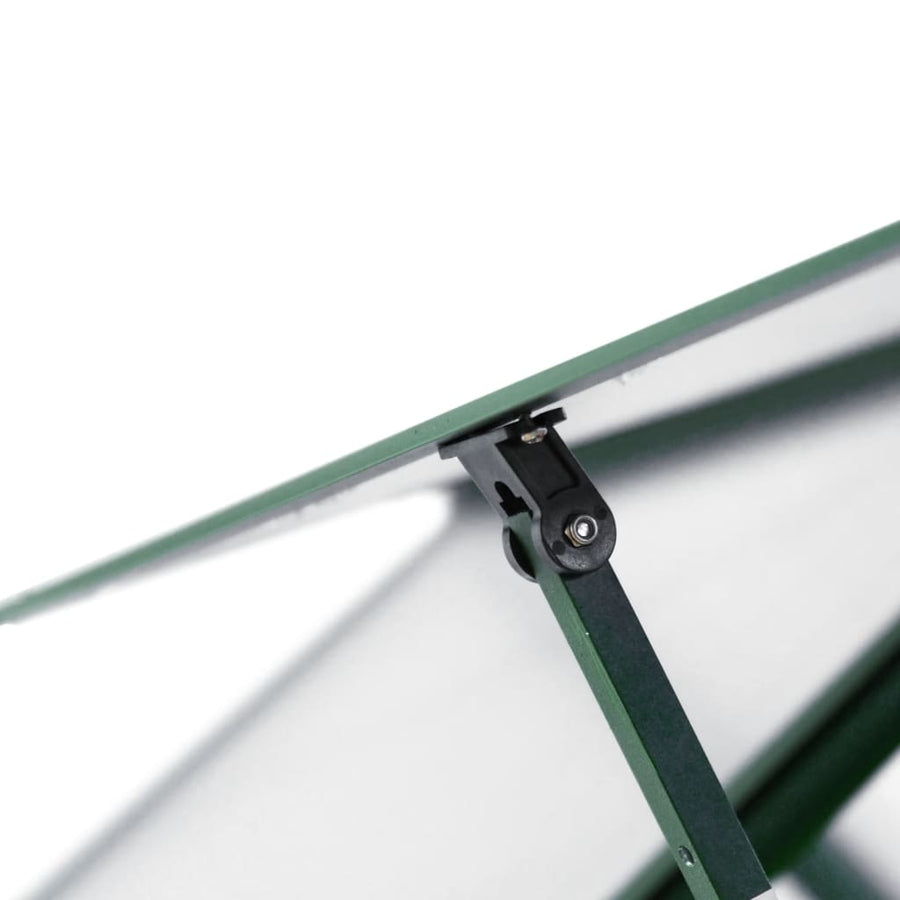 Tuinkas met basisframe 334x169x195 cm aluminium groen