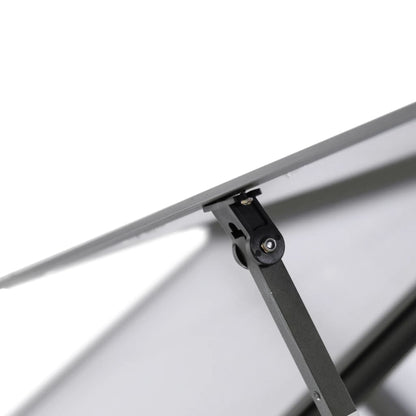 Tuinkas met basisframe 334x169x195 cm aluminium antracietkleur
