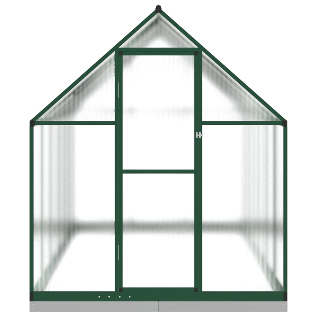 Tuinkas met basisframe 334x169x202 cm aluminium groen
