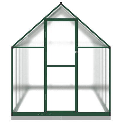 Tuinkas met basisframe 334x169x202 cm aluminium groen
