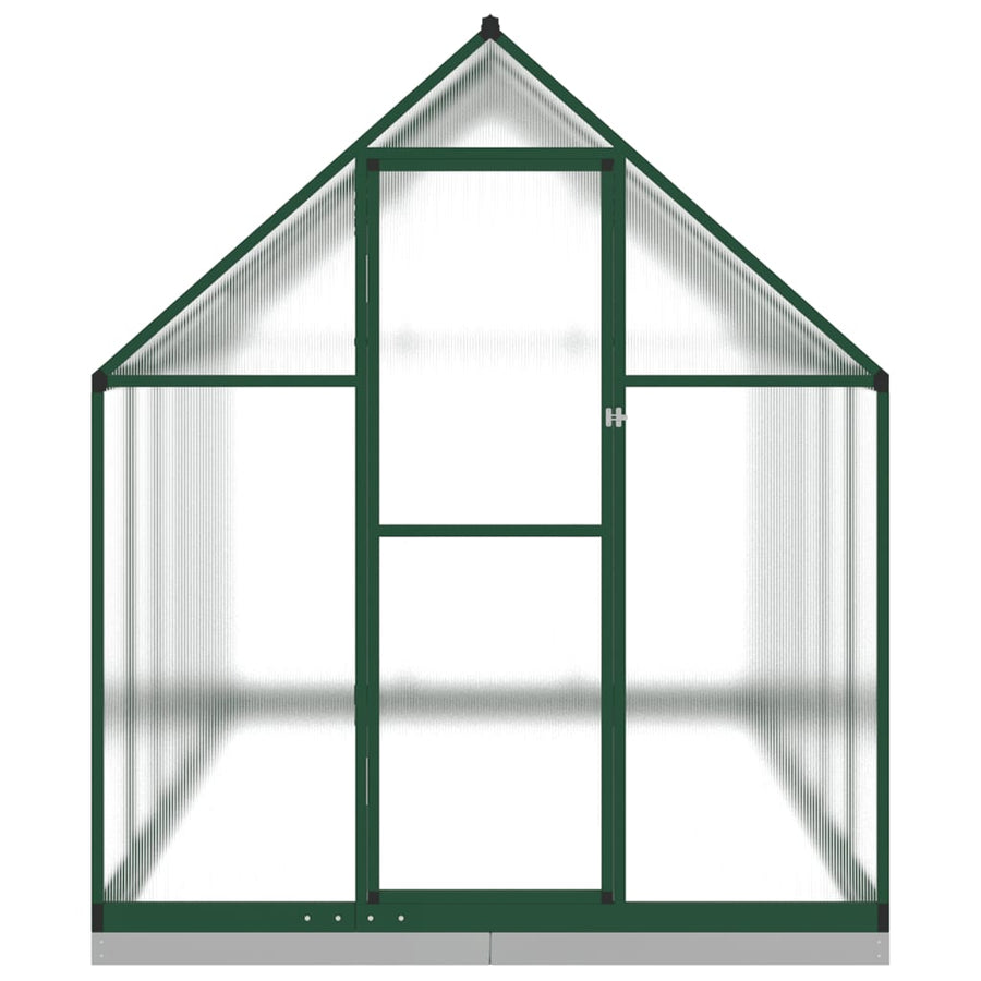 Tuinkas met basisframe 334x169x202 cm aluminium groen