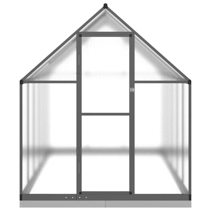Tuinkas met basisframe 334x169x202 cm aluminium antracietkleur