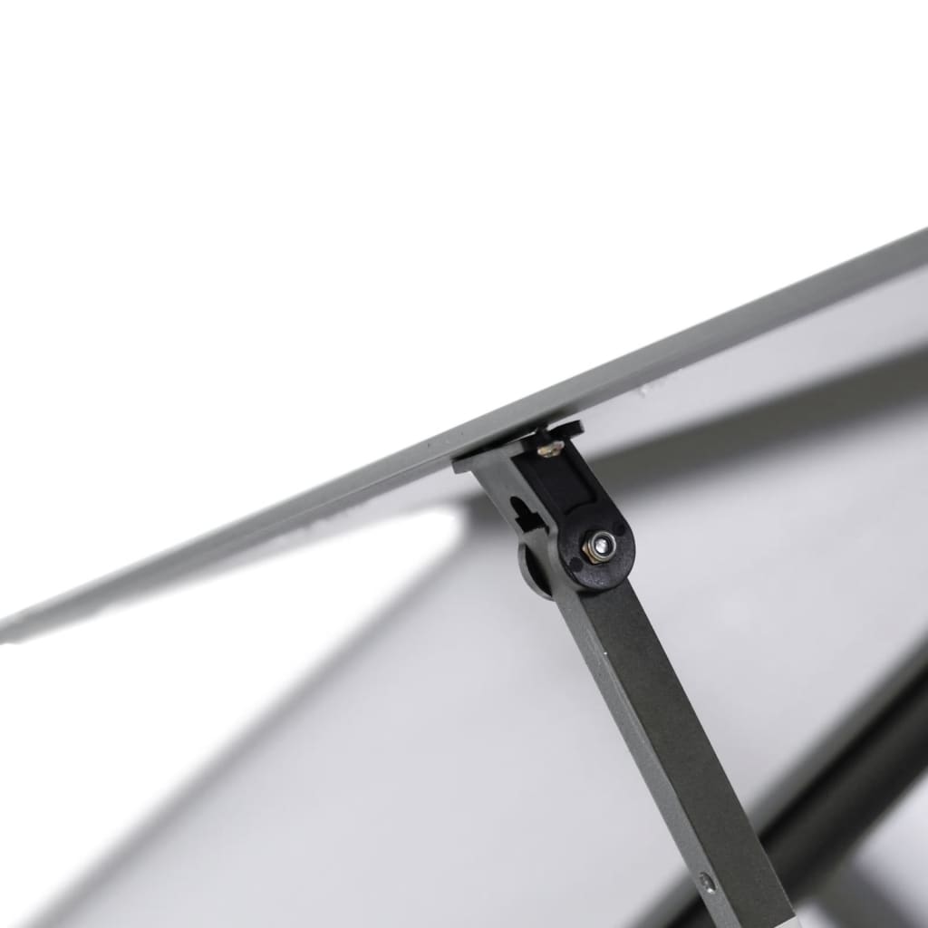 Tuinkas met basisframe 334x169x202 cm aluminium antracietkleur