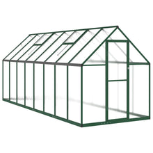 Tuinkas met basisframe 445x169x195 cm aluminium groen
