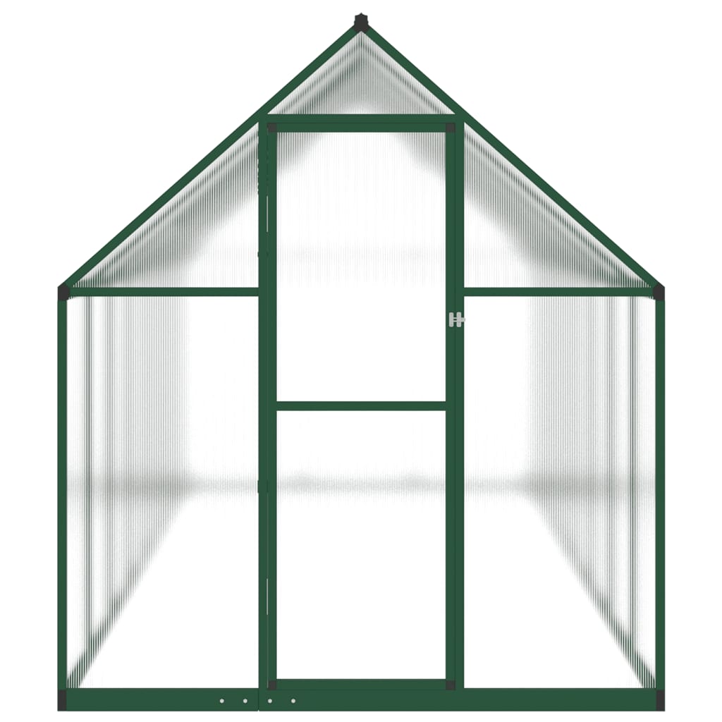 Tuinkas met basisframe 445x169x195 cm aluminium groen