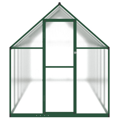 Tuinkas met basisframe 445x169x195 cm aluminium groen