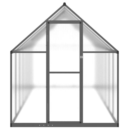 Tuinkas met basisframe 445x169x195 cm aluminium antracietkleur