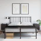 Nightstands 2 pcs 36x39x50.5 cm steel black