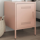 Bedside table 36x39x50.5 cm steel pink