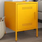 Bedside table 36x39x50.5 cm steel mustard yellow