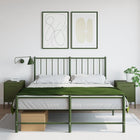 Bedside tables 2 pcs 36x39x50.5 cm steel olive green