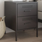 Nightstand 36x39x50.5 cm steel black