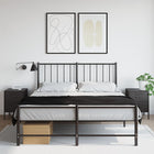 Nightstands 2 pcs 36x39x50.5 cm steel black