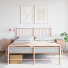 Bedside tables 2 pcs 36x39x50.5 cm steel pink