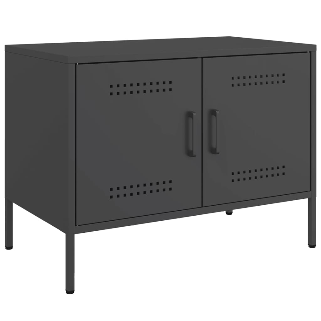 Tv-meubelen 2 st 68x39x50,5 cm staal zwart