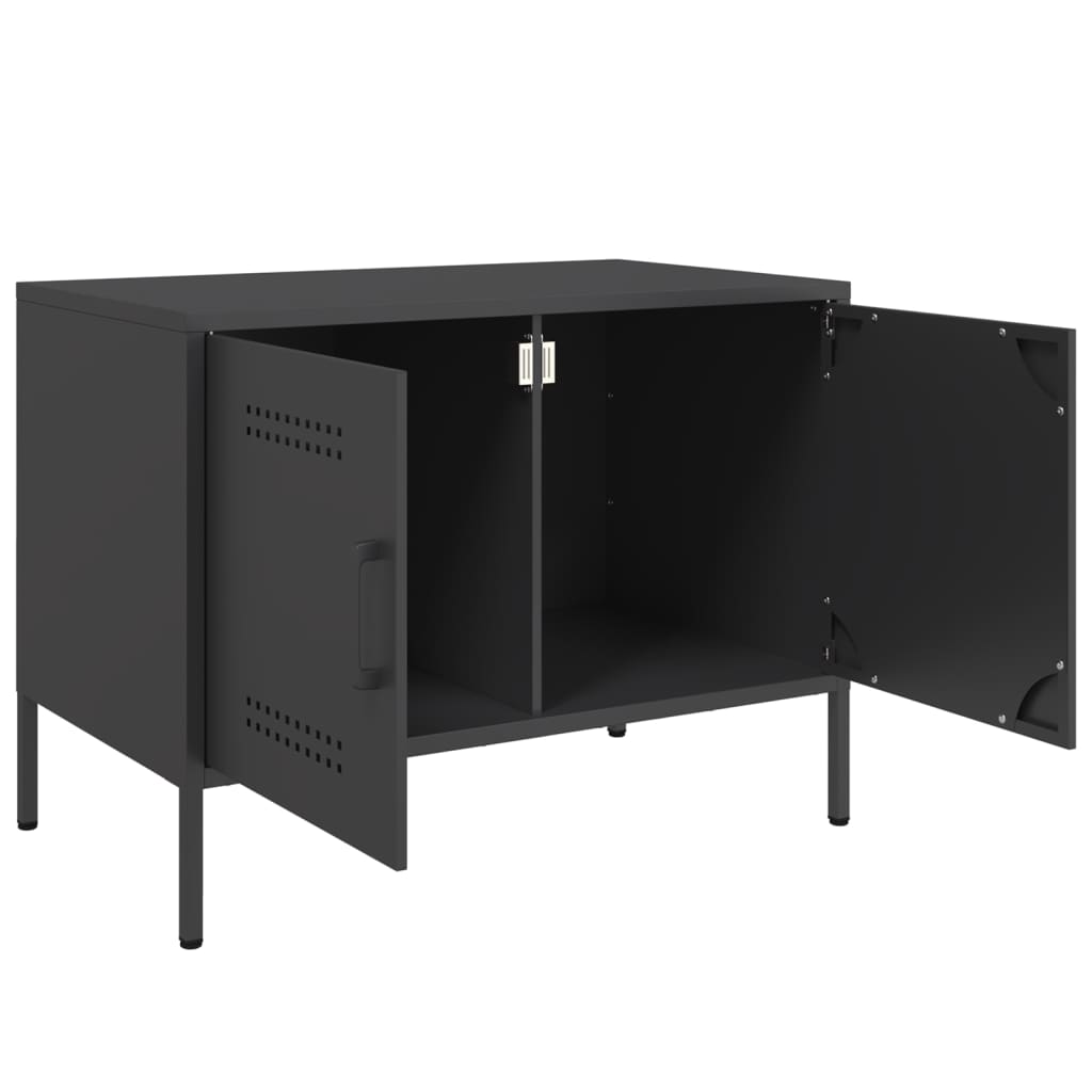 Tv-meubelen 2 st 68x39x50,5 cm staal zwart