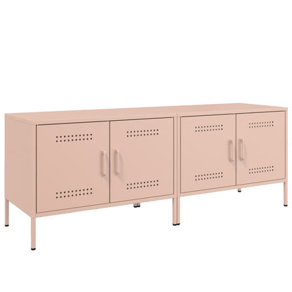 Tv-meubelen 2 st 68x39x50,5 cm staal roze