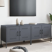 Tv-meubel 68x39x50,5 cm staal antraciet (2 stuks)