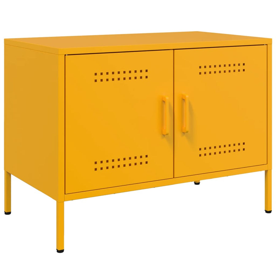 Tv-Meubel 68X39X50,5 Cm Staal Mosterd 1