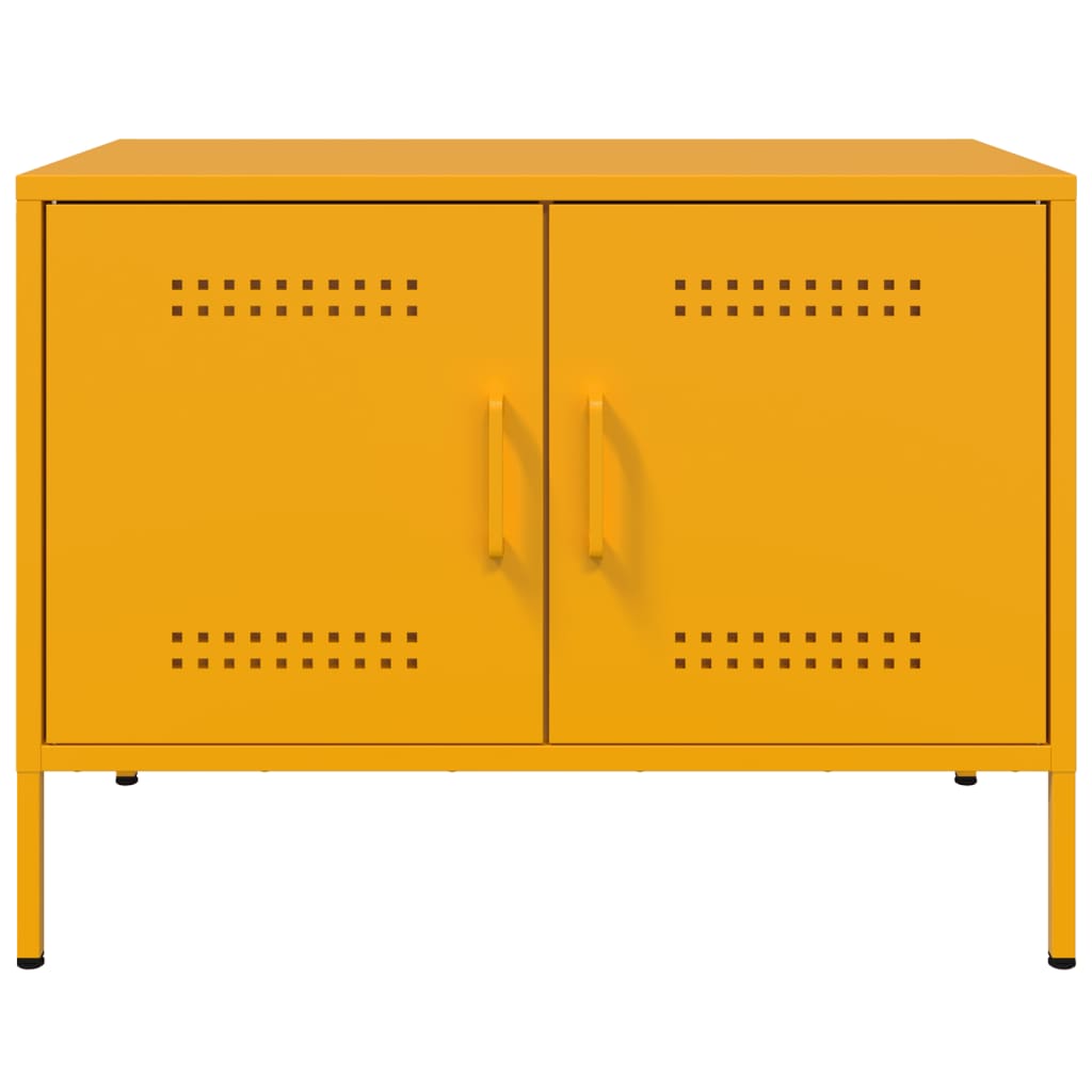 Tv-Meubel 68X39X50,5 Cm Staal Mosterd 1
