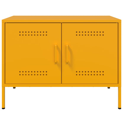 Tv-Meubel 68X39X50,5 Cm Staal Mosterd 1