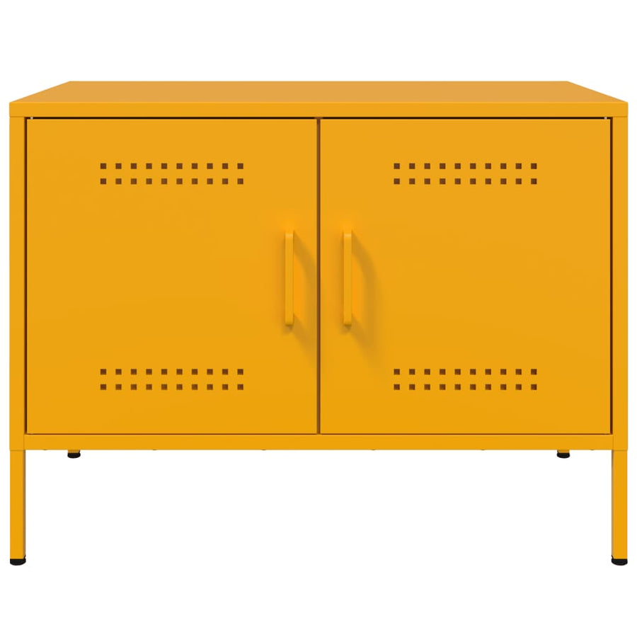 Tv-Meubel 68X39X50,5 Cm Staal Mosterd 1