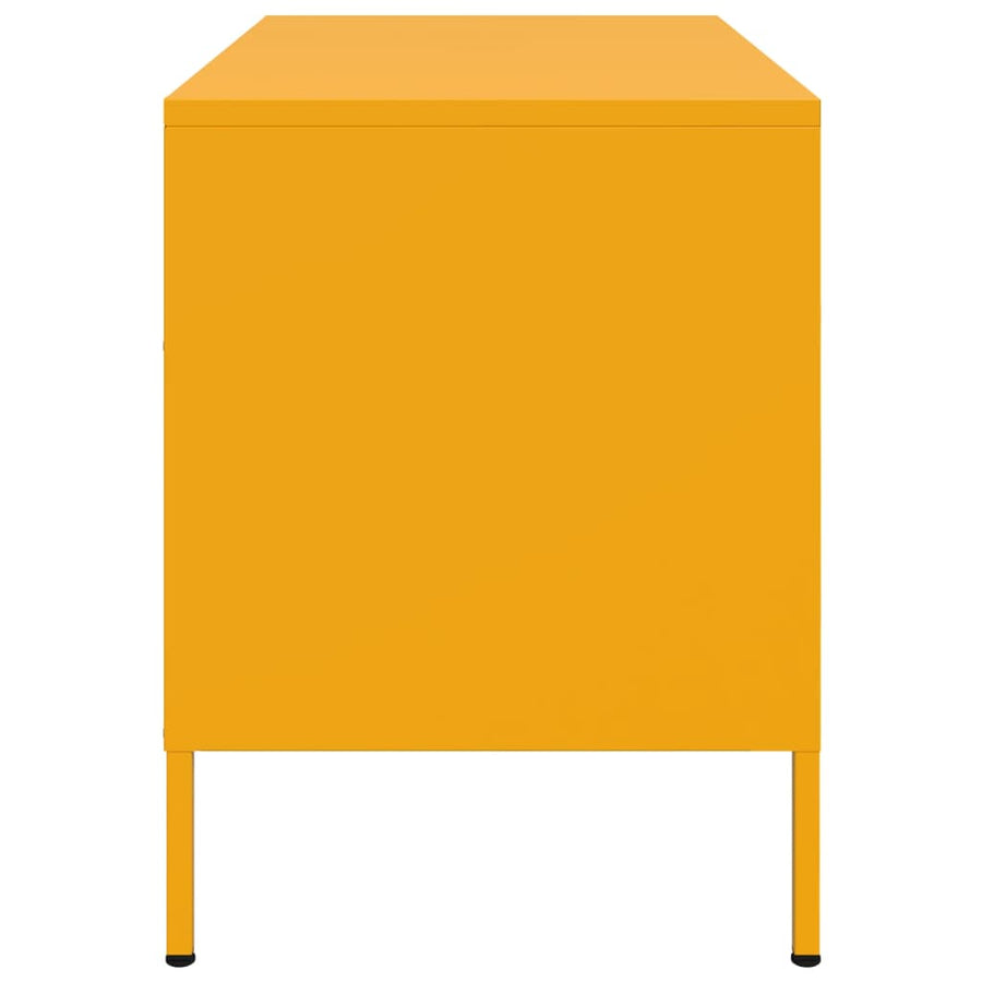 Tv-Meubel 68X39X50,5 Cm Staal Mosterd 1